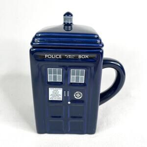 ZEON Doctor Who Square Tardis Mug With Lid